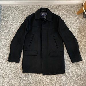 J. Crew Black Black Button Up Wool University Jacket